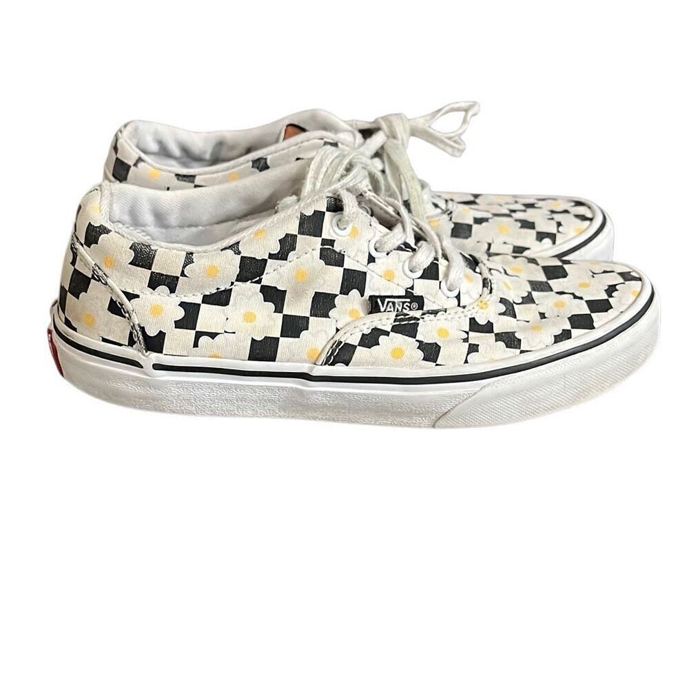 Girls Daisy Print Vans - Picture 2 of 9